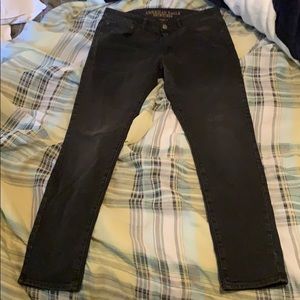 American eagle slim taper black jeans